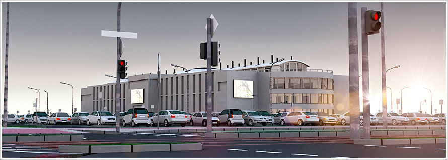 3D-Animation für Präsentation Werbestrategie Point of sale/ Projekt LED2AD GmbH 