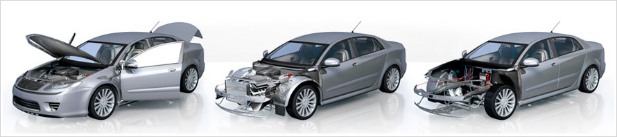 3D-Animationen eines PKW´s für Online-Plattform | Visualisierung verschiedener Autoteile für den Autoteile-Markt | Projekt WWW.SIMPARTS.EU