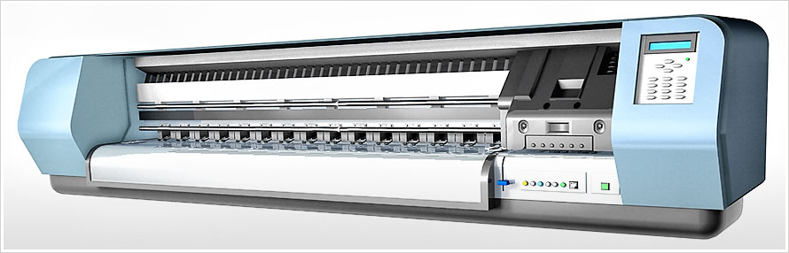 Gerendertes 3D-Modell  | Digitaldruck Druckeranlage | für Visualisierung und Animation Internetpräsenz | Projekt WWW.MK-OBJEKTDRUCK.DE